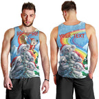 Personalised Australia Koala Christmas Men Tank Top Santa Claus Ho Ho Ho