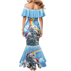 Personalised Australia Koala Christmas Mermaid Dress Santa Claus Ho Ho Ho