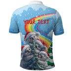 Personalised Australia Koala Christmas Polo Shirt Santa Claus Ho Ho Ho