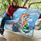 Australia Koala Christmas Quilt Santa Claus Ho Ho Ho