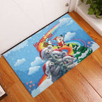 Australia Koala Christmas Rubber Doormat Santa Claus Ho Ho Ho