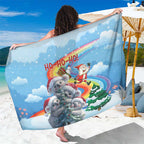 Australia Koala Christmas Sarong Santa Claus Ho Ho Ho