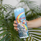 Personalised Australia Koala Christmas Skinny Tumbler Santa Claus Ho Ho Ho