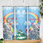Personalised Australia Koala Christmas Skinny Tumbler Santa Claus Ho Ho Ho