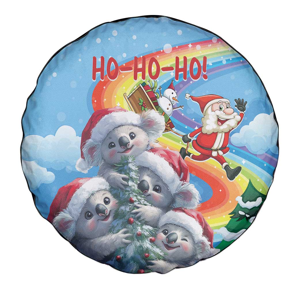 Australia Koala Christmas Spare Tire Cover Santa Claus Ho Ho Ho
