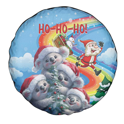 Australia Koala Christmas Spare Tire Cover Santa Claus Ho Ho Ho
