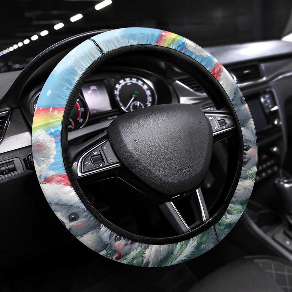 Australia Koala Christmas Steering Wheel Cover Santa Claus Ho Ho Ho