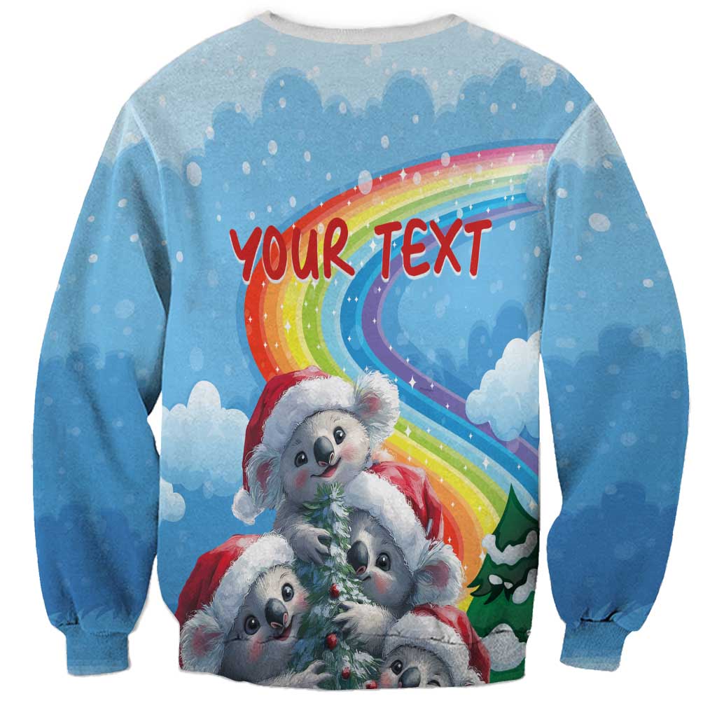 Personalised Australia Koala Christmas Sweatshirt Santa Claus Ho Ho Ho