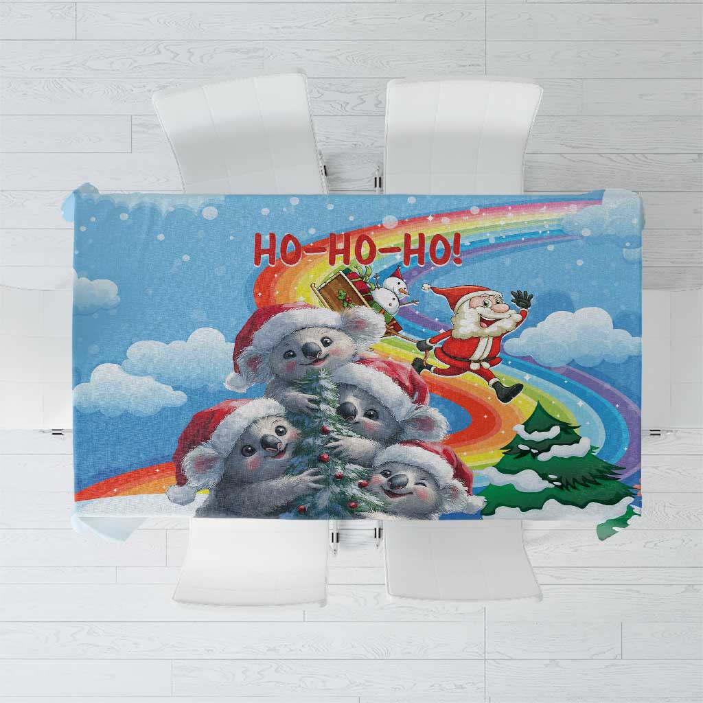 Australia Koala Christmas Tablecloth Santa Claus Ho Ho Ho