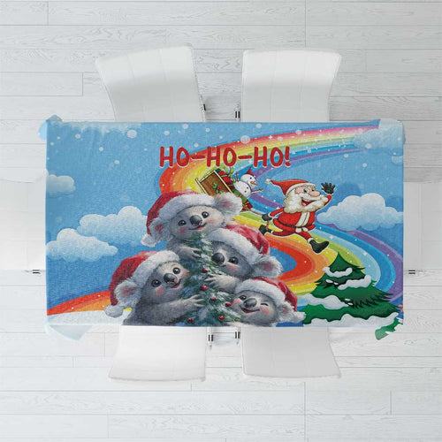 Australia Koala Christmas Tablecloth Santa Claus Ho Ho Ho