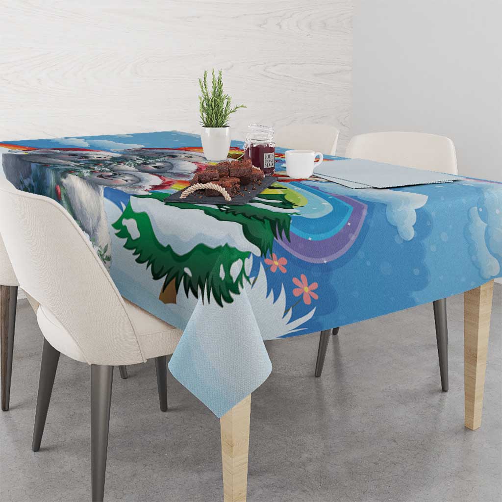 Australia Koala Christmas Tablecloth Santa Claus Ho Ho Ho