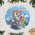 Australia Koala Christmas Tree Skirt Santa Claus Ho Ho Ho