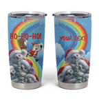 Personalised Australia Koala Christmas Tumbler Cup Santa Claus Ho Ho Ho