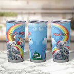 Personalised Australia Koala Christmas Tumbler Cup Santa Claus Ho Ho Ho