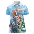 Personalised Australia Koala Christmas Women Polo Shirt Santa Claus Ho Ho Ho
