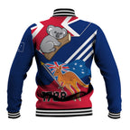 Australia Day Kangaroo and Koala With Flag Baseball Jacket