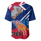 Australia Day Kangaroo and Koala With Flag Baseball Jersey