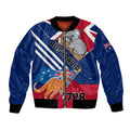 Australia Day Kangaroo and Koala With Flag Bomber Jacket