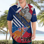 Australia Day Kangaroo and Koala With Flag Hawaiian Shirt