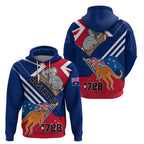 Australia Day Kangaroo and Koala With Flag Hoodie