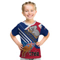 Australia Day Kangaroo and Koala With Flag Kid T Shirt
