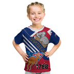 Australia Day Kangaroo and Koala With Flag Kid T Shirt