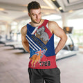 Australia Day Kangaroo and Koala With Flag Men Tank Top