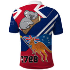 Australia Day Kangaroo and Koala With Flag Polo Shirt