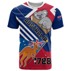 Australia Day Kangaroo and Koala With Flag T Shirt