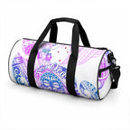 Kia Ora Maori New Zealand Pastel Duffle Bag Sun Ta Moko Lilac Version