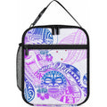 Kia Ora Maori New Zealand Pastel Lunch Bag Sun Ta Moko Lilac Version