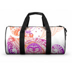 Kia Ora Maori New Zealand Pastel Duffle Bag Sun Ta Moko Sunset Version