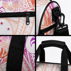 Kia Ora Maori New Zealand Pastel Duffle Bag Sun Ta Moko Sunset Version