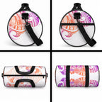 Kia Ora Maori New Zealand Pastel Duffle Bag Sun Ta Moko Sunset Version