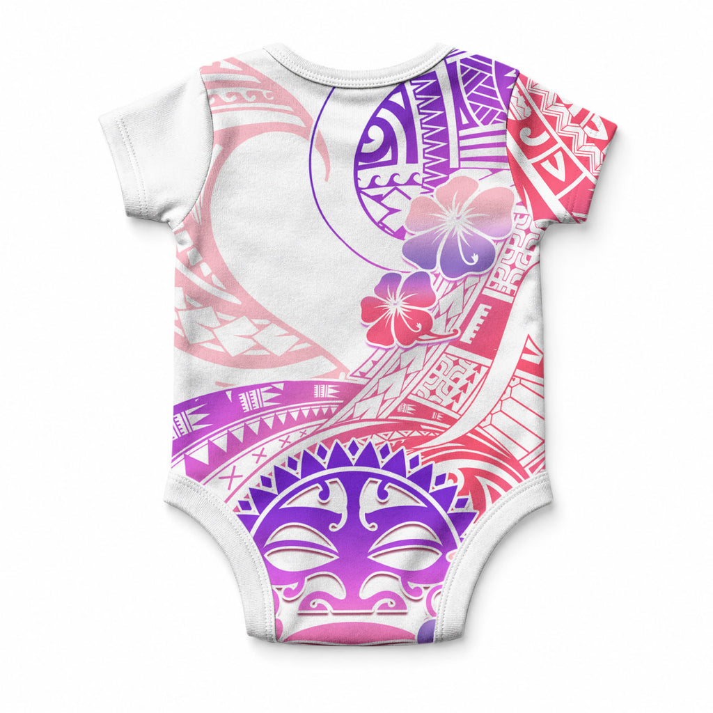 Kia Ora Maori New Zealand Pastel Baby Onesie Sun Ta Moko Sweet Version