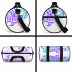 Kia Ora Maori New Zealand Pastel Duffle Bag Sun Ta Moko Violet Version