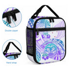 Kia Ora Maori New Zealand Pastel Lunch Bag Sun Ta Moko Violet Version