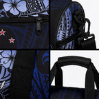 Aotearoa Kia Ora New Zealand Ta Moko Blue Version Duffle Bag