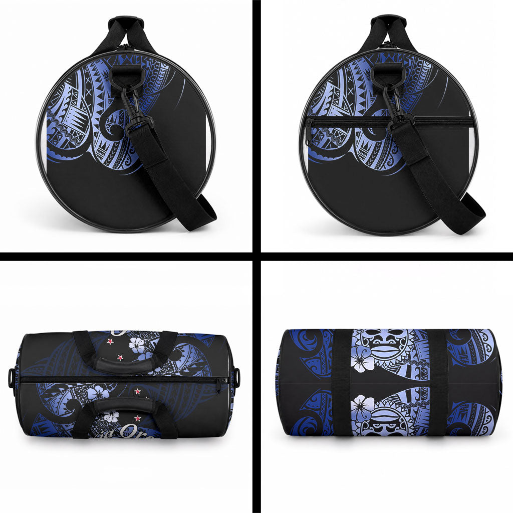 Aotearoa Kia Ora New Zealand Ta Moko Blue Version Duffle Bag