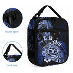 Aotearoa Kia Ora New Zealand Ta Moko Blue Version Lunch Bag
