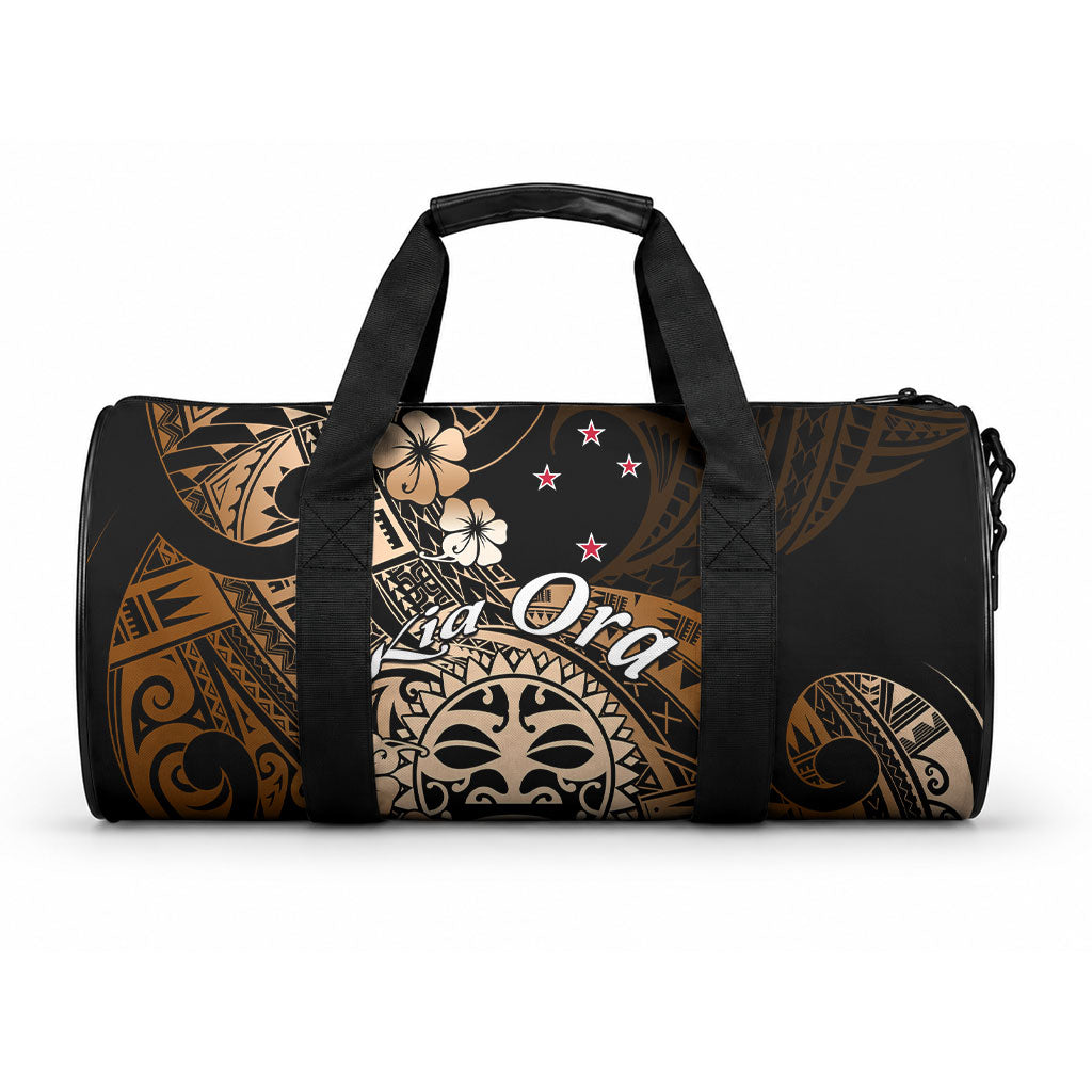Aotearoa Kia Ora New Zealand Ta Moko Gold Version Duffle Bag