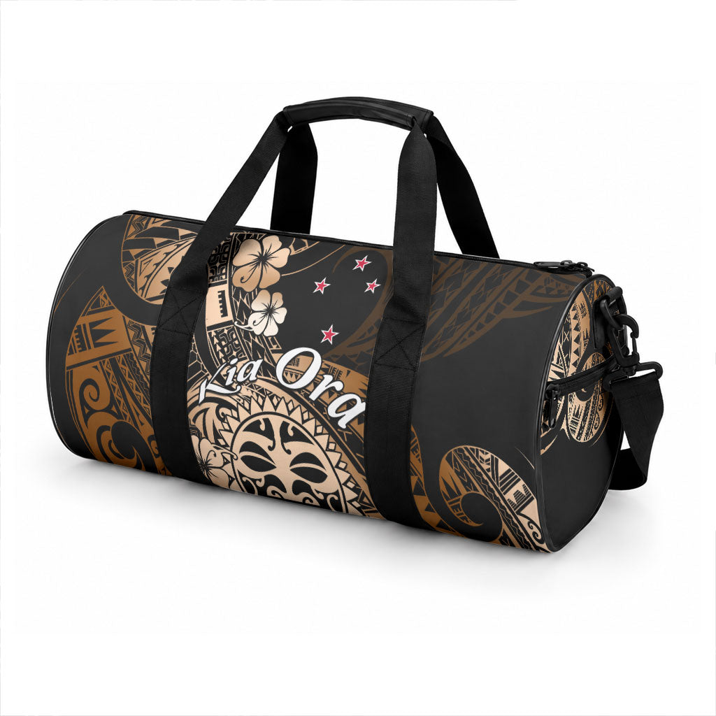 Aotearoa Kia Ora New Zealand Ta Moko Gold Version Duffle Bag