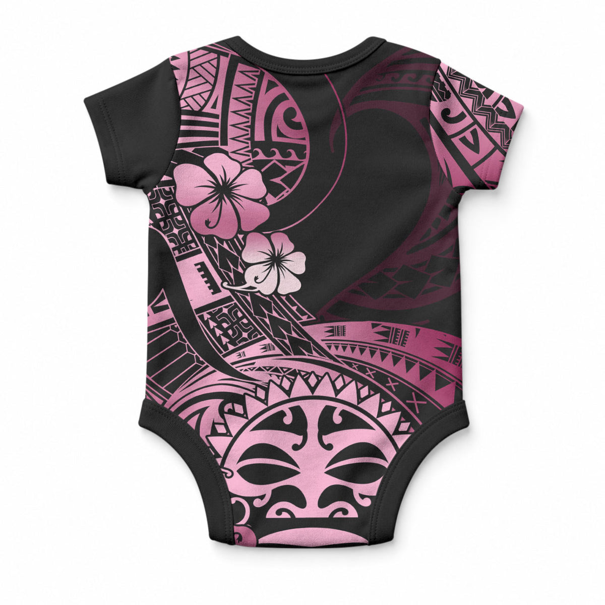 Aotearoa Kia Ora New Zealand Ta Moko Pink Version Baby Onesie