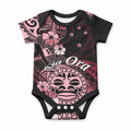 Aotearoa Kia Ora New Zealand Ta Moko Red Version Baby Onesie