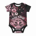 Aotearoa Kia Ora New Zealand Ta Moko Red Version Baby Onesie