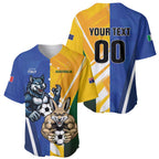Custom Italy And Australia Soccer Baseball Jersey Gli Azzurri Vs Socceroos
