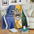 Italy And Australia Soccer Blanket Gli Azzurri Vs Socceroos