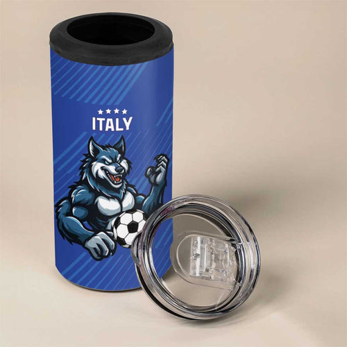 Custom Italy And Australia Soccer 4 in 1 Can Cooler Tumbler Gli Azzurri Vs Socceroos