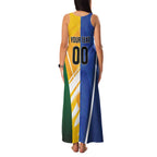 Custom Italy And Australia Soccer Family Matching Tank Maxi Dress and Hawaiian Shirt Gli Azzurri Vs Socceroos