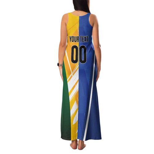 Custom Italy And Australia Soccer Family Matching Tank Maxi Dress and Hawaiian Shirt Gli Azzurri Vs Socceroos